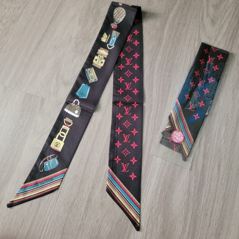 🔴Final Price!! 2pcs Bag Twilly, Hair Tie, Scarf,  Twilly Scarf Accessory